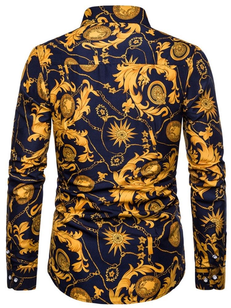 Lapel Blommig Casual Slim Vårskjorta För Kvinnor