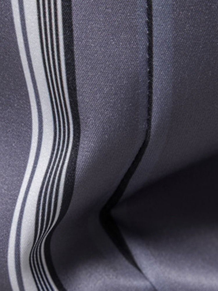 Lapel Color Block Ol Sommar Slim Shirt