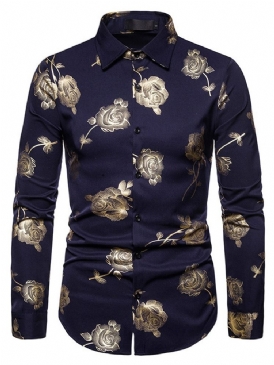 Lapel Fashion Enkelknäppt Tröja För Män