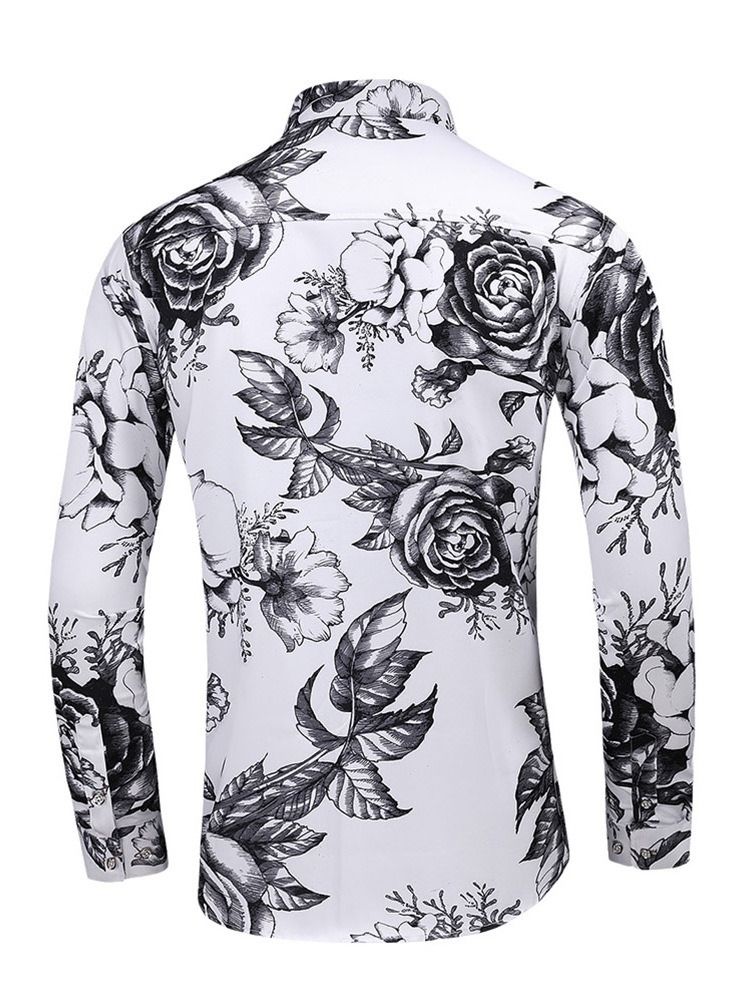 Modeslagstryck Slim Herrskjorta