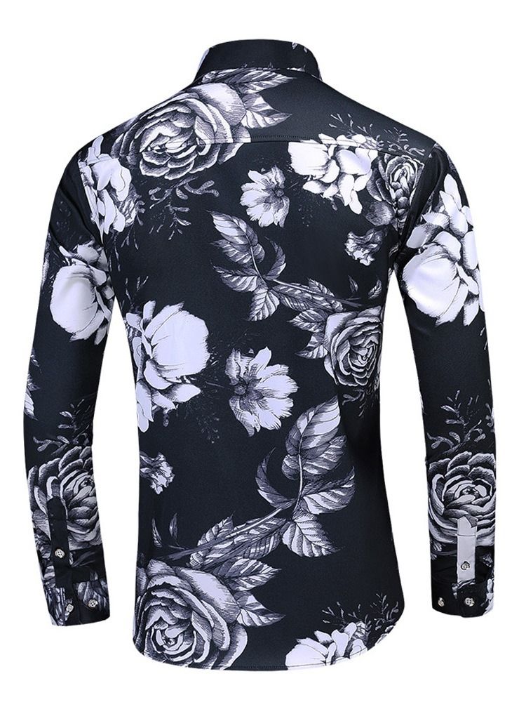 Modeslagstryck Slim Herrskjorta