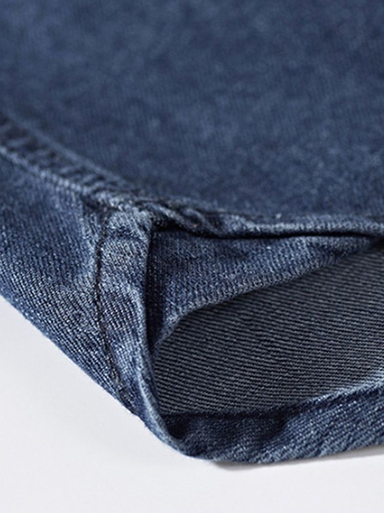 Pocket Casual Lapel Enkelknäppt Vårskjorta