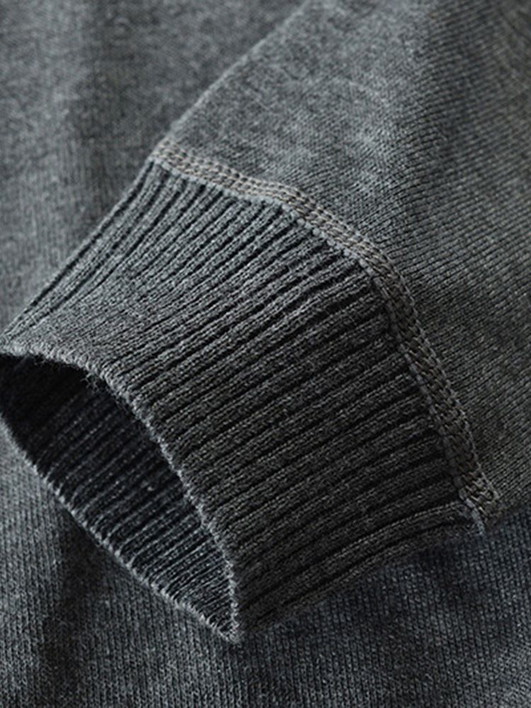 Pocket Polo Neck Ol Långärmad Tröja