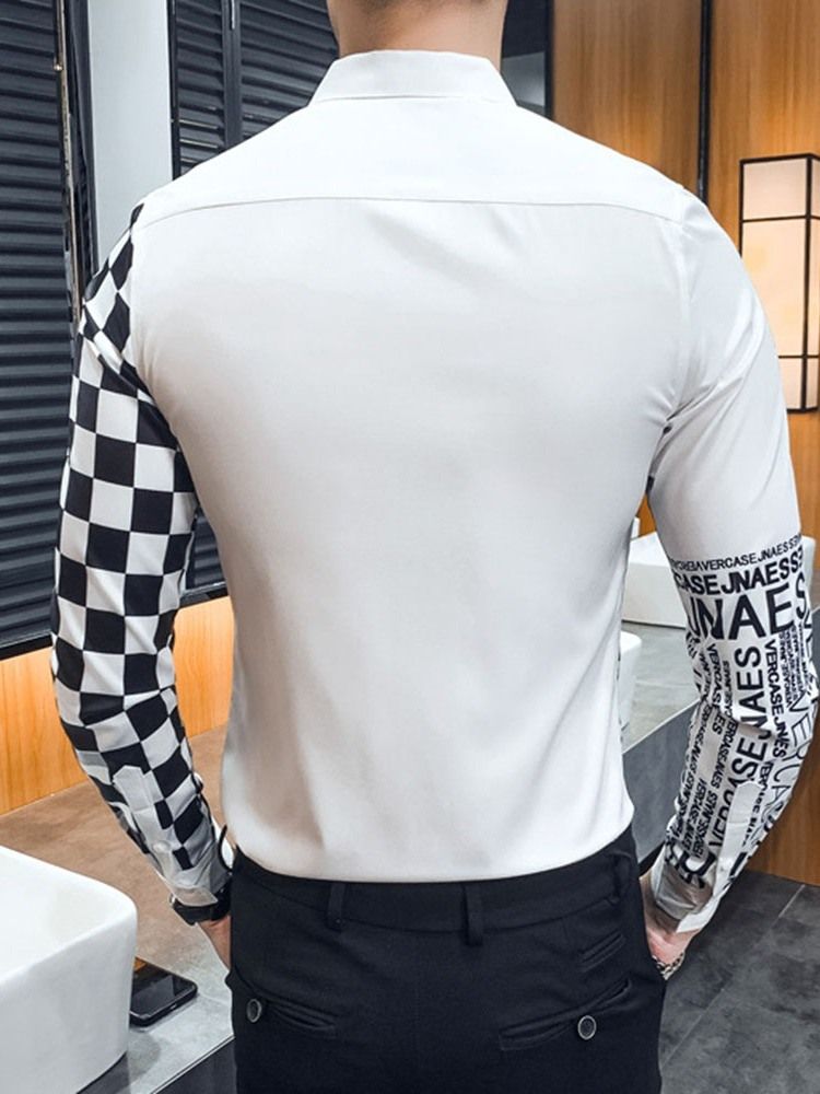 Print Casual Slim Shirt