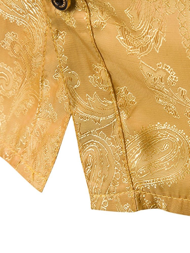 Print Slim Mäns Fritidsskjorta