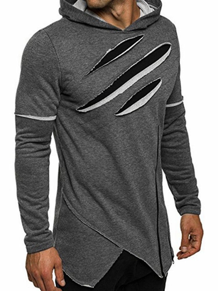 Pullover Slim-Huvtröjor För Herr