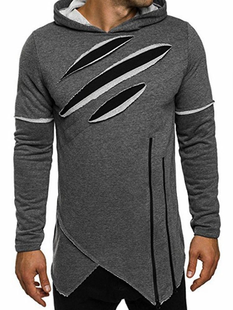 Pullover Slim-Huvtröjor För Herr