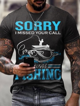 Smal Casual Rundhalsad Kortärmad T-Shirt För Män