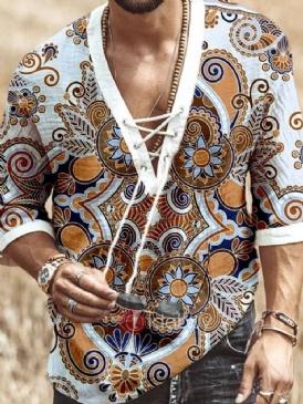 Tryck Blommig England Loose Shirt