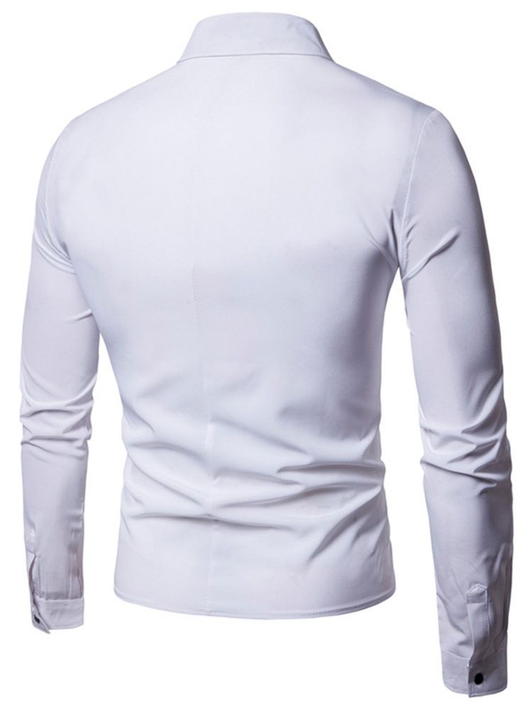 Vanlig England Button Fall Slim Shirt