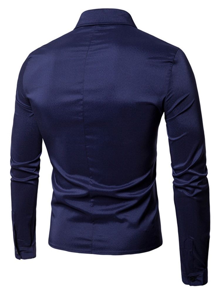 Vanlig England Button Fall Slim Shirt