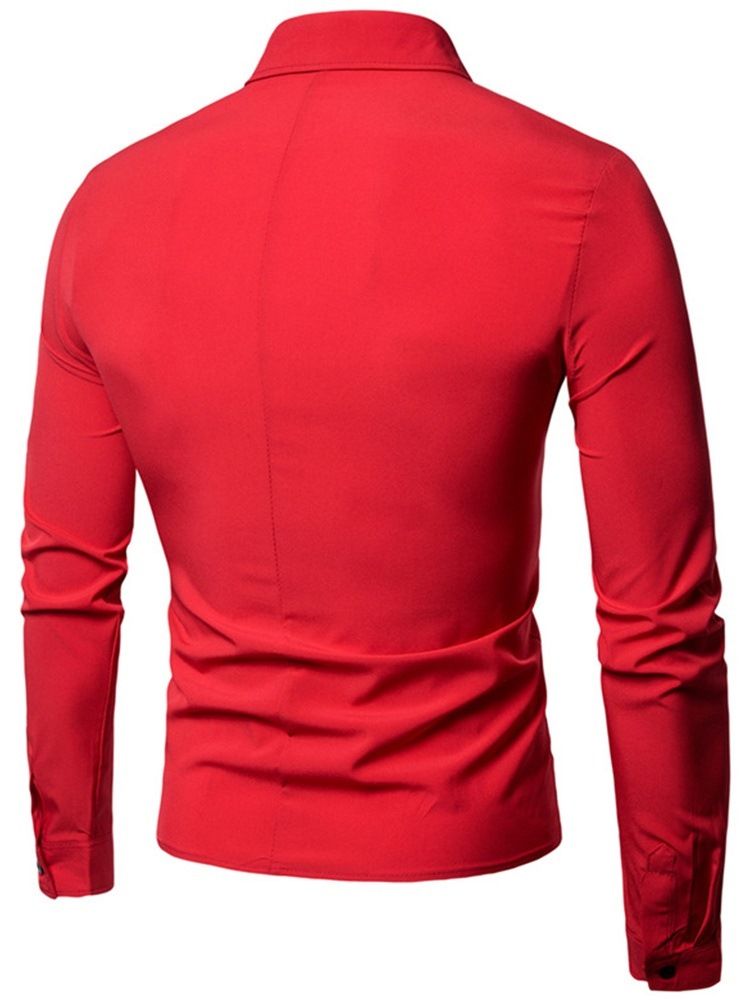 Vanlig England Button Fall Slim Shirt