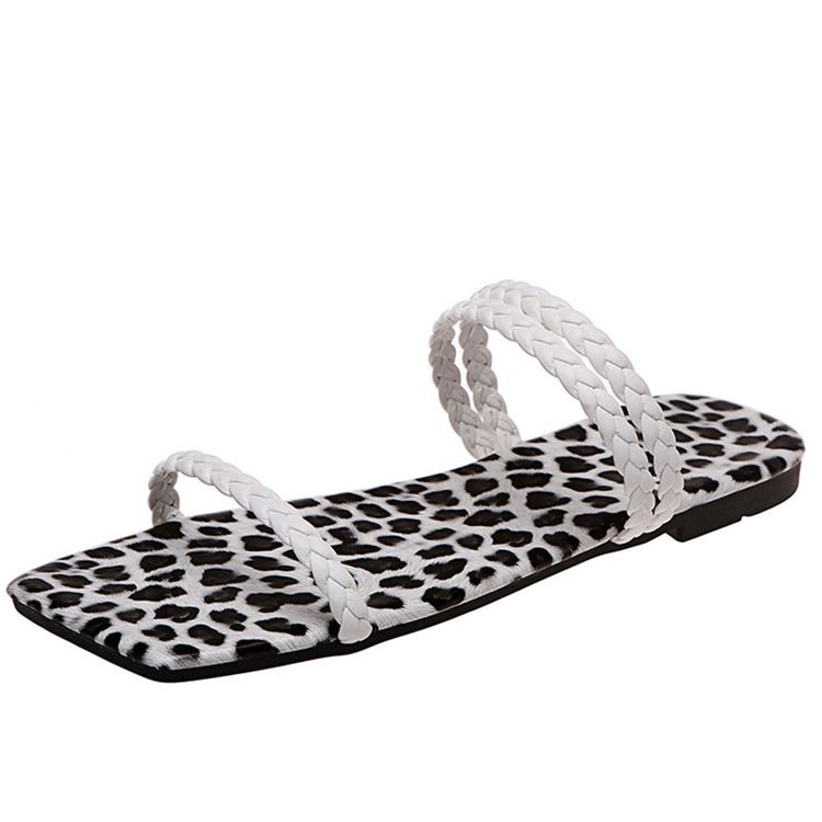Ihålig Lägenhet Med Flip Flop Enkla Damtofflor