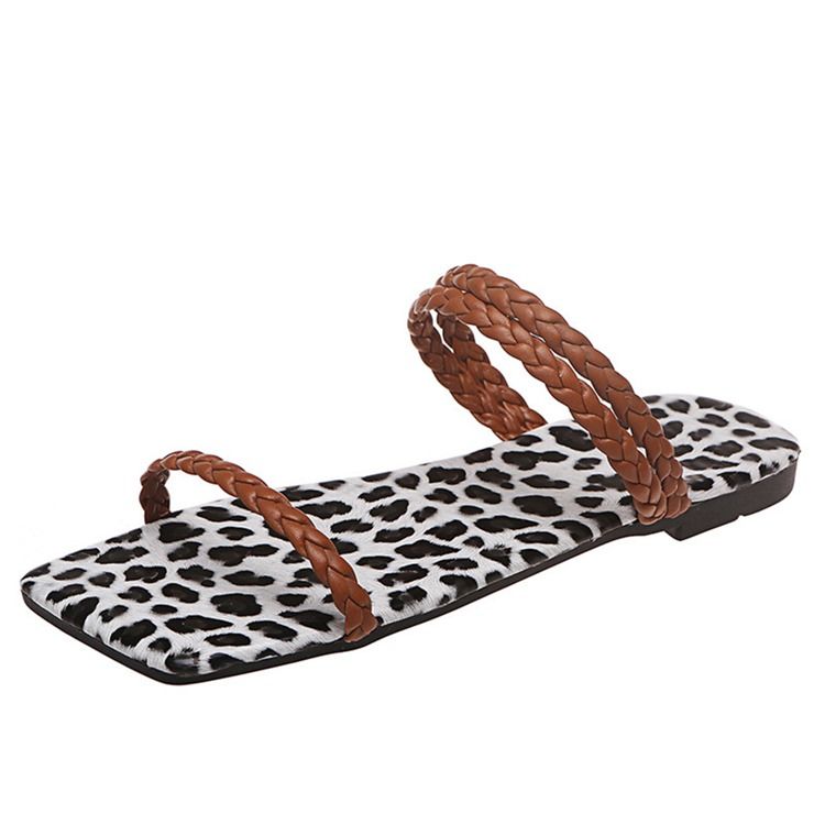 Ihålig Lägenhet Med Flip Flop Enkla Damtofflor