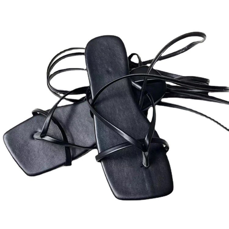Lace-Up Strappy Stringtrosa Lågskurna Övre Damsandaler