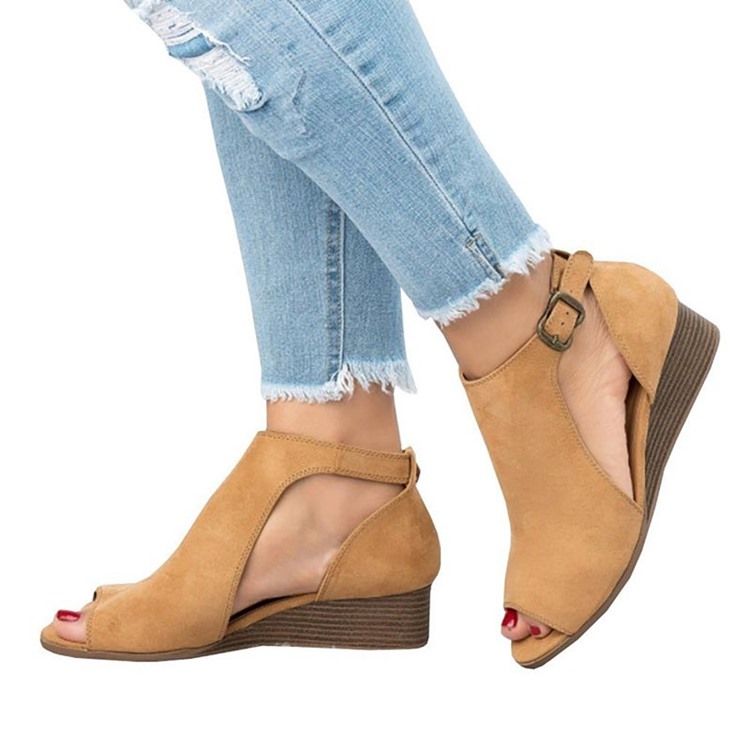 Peep Toe Kilklack Damsandaler