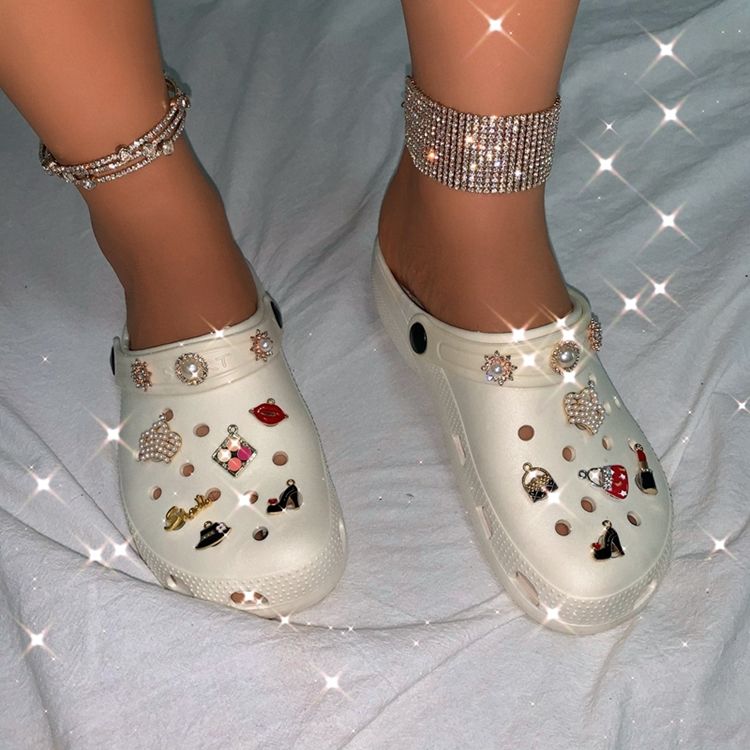 Rund Tå Slip-On Vanliga Damsandaler