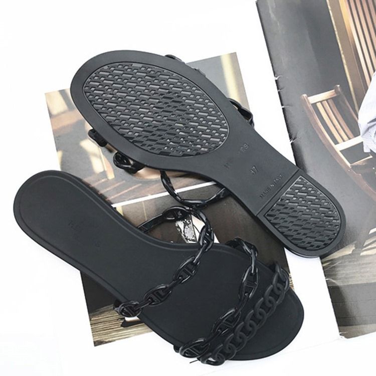 Slip-On Chain Flip Flop Vanliga Tofflor