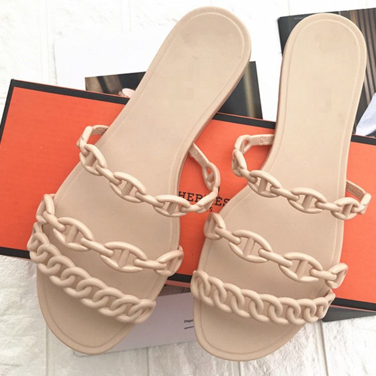 Slip-On Chain Flip Flop Vanliga Tofflor