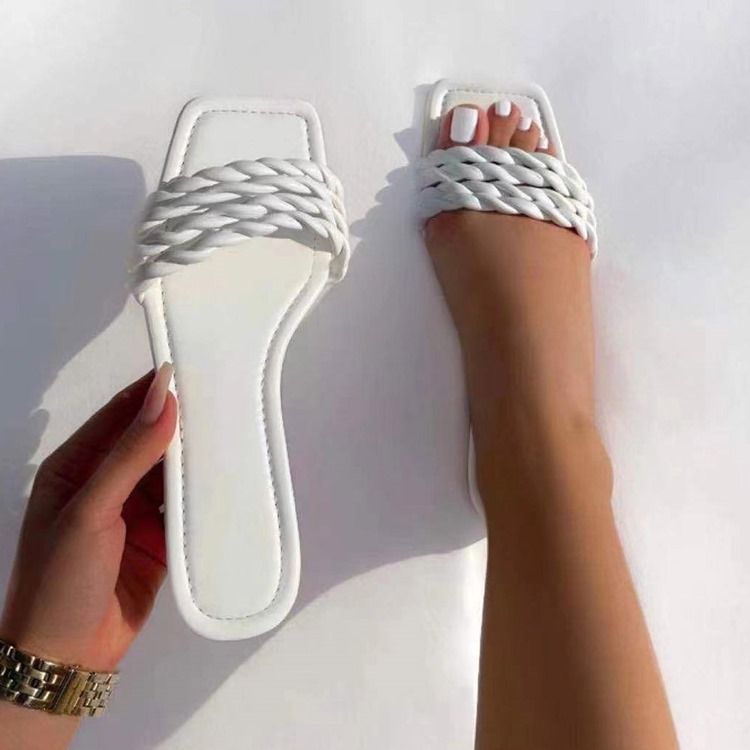 Slip-On Hollow Flip Flop Vanliga Damtofflor