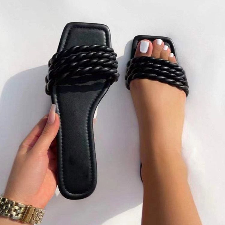 Slip-On Hollow Flip Flop Vanliga Damtofflor