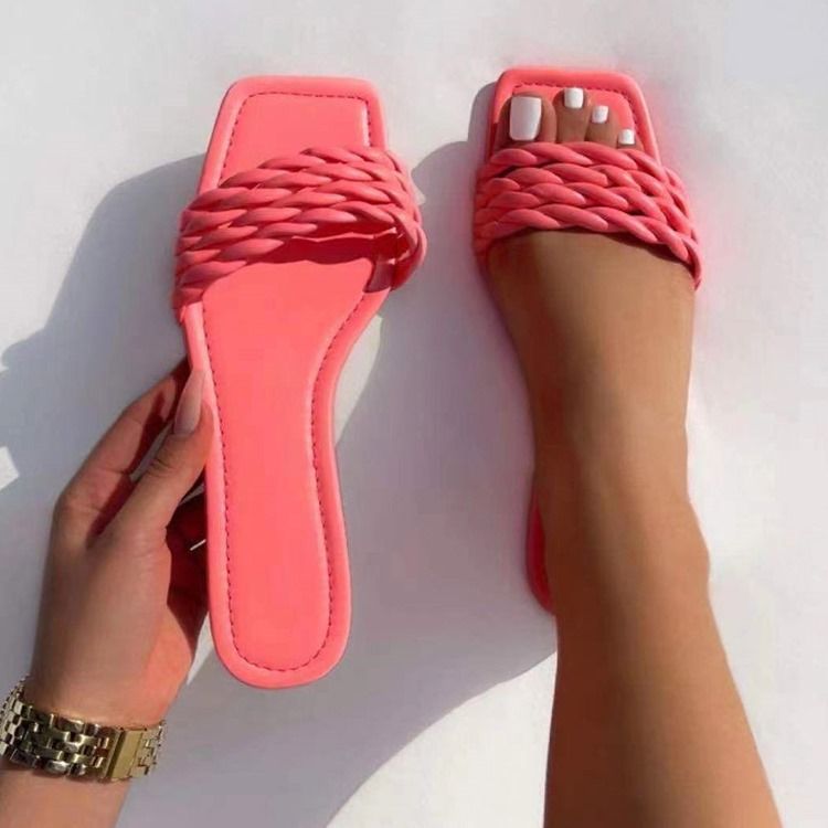 Slip-On Hollow Flip Flop Vanliga Damtofflor