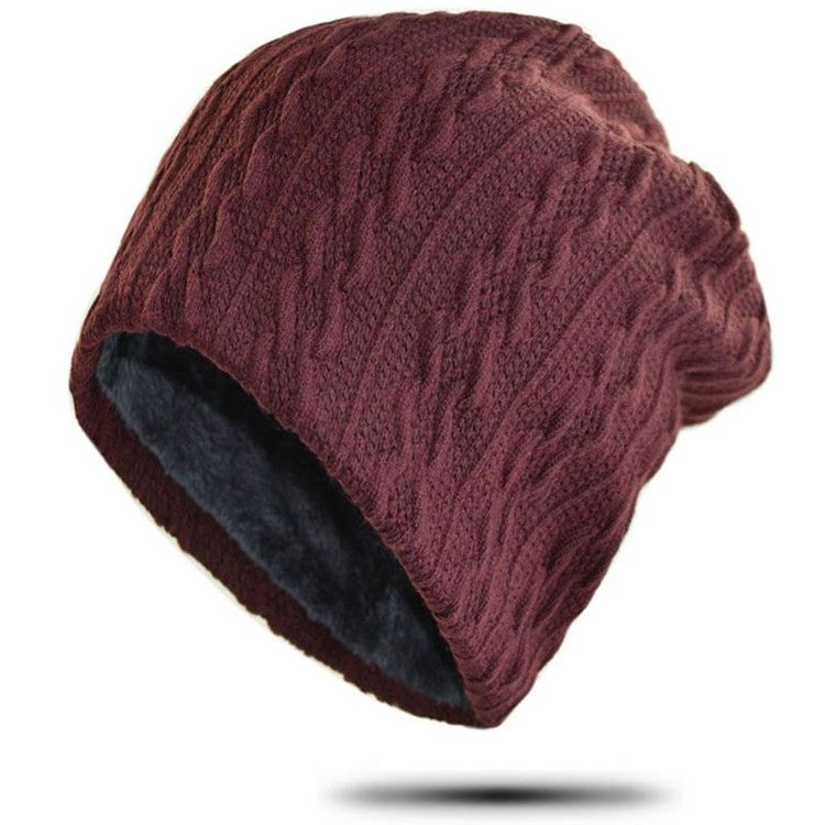 Casual Yllestickad Vintermössa