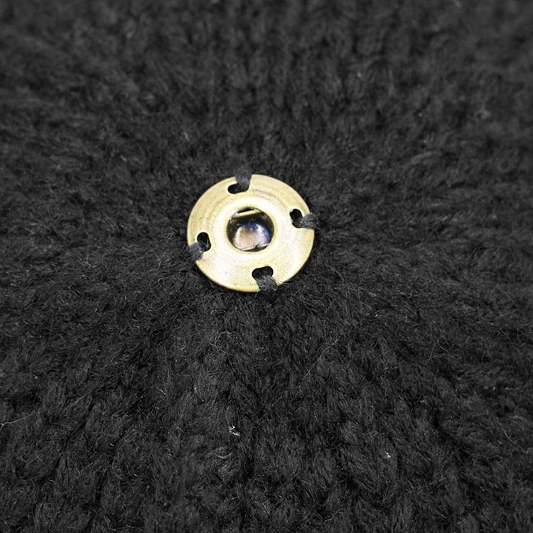 Varm Ren Färg Stickning Fritid Herrmössa