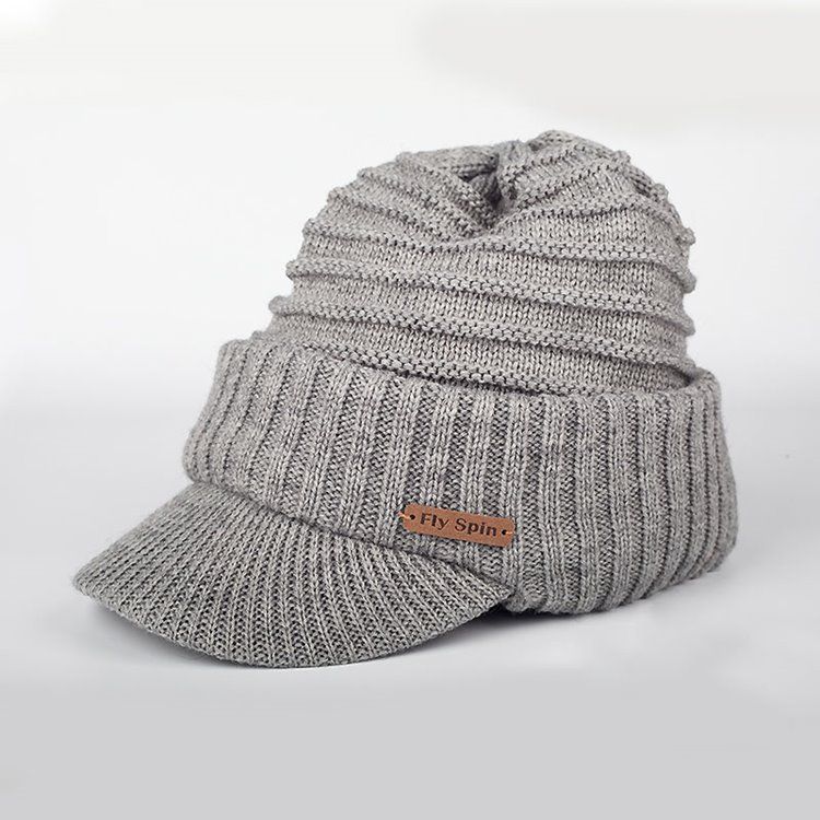 Warm Thicken Pure Color Short Rim Herrhatt