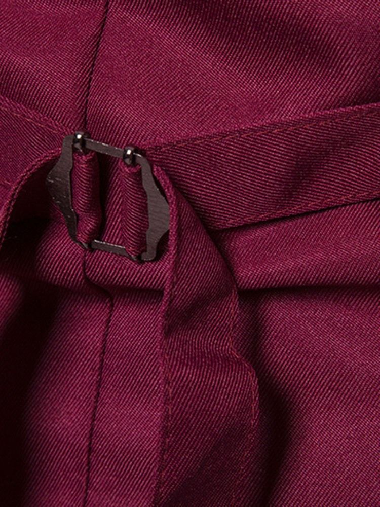 Button Color Block V-Hals Enkelknäppt Herrformell Väst