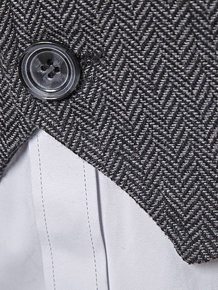 Button Color Block V-Neck Ol Vårväst
