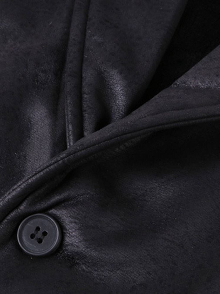 Lapel Button Enkelknäppt Herrväst