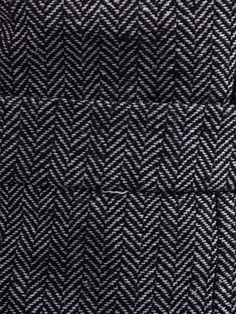 Plain Pocket Single Breasted Mäns Casual Klänning Vest