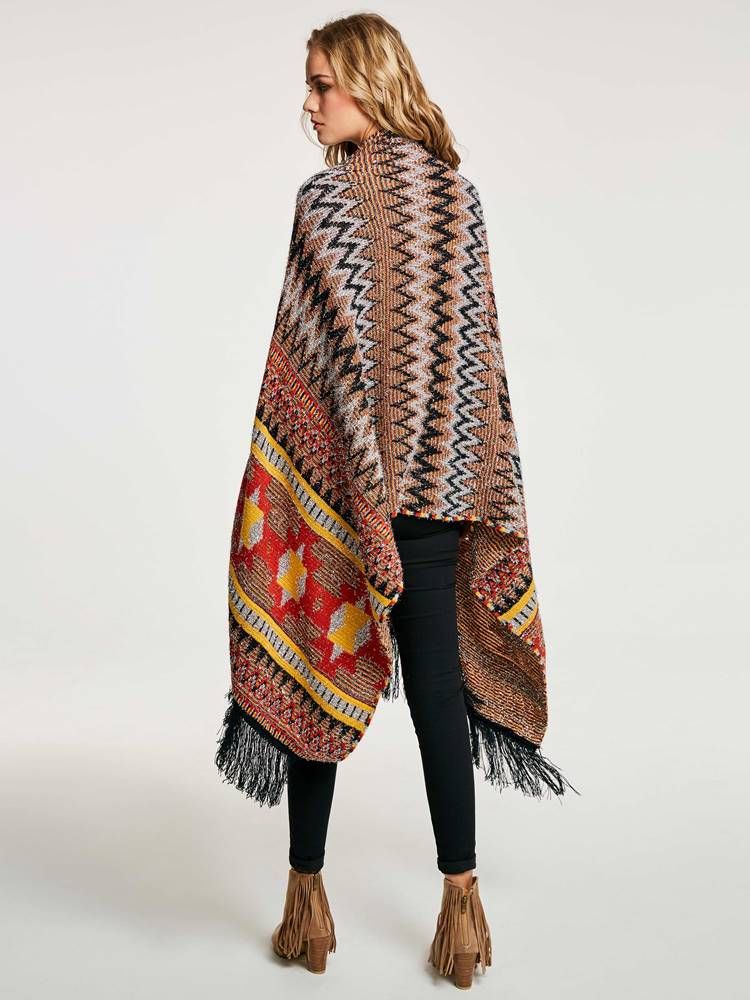 Geometrisk Tofs Patchwork Cape