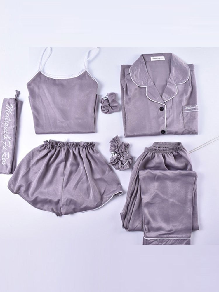 Dam 4St Cami Nightwear Pjs Set Med Matchande Present