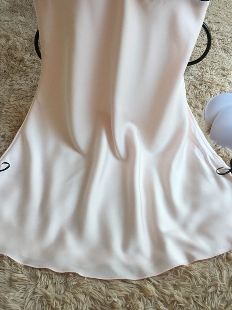 Plisserad Bowknot Nattklänning För Kvinnor