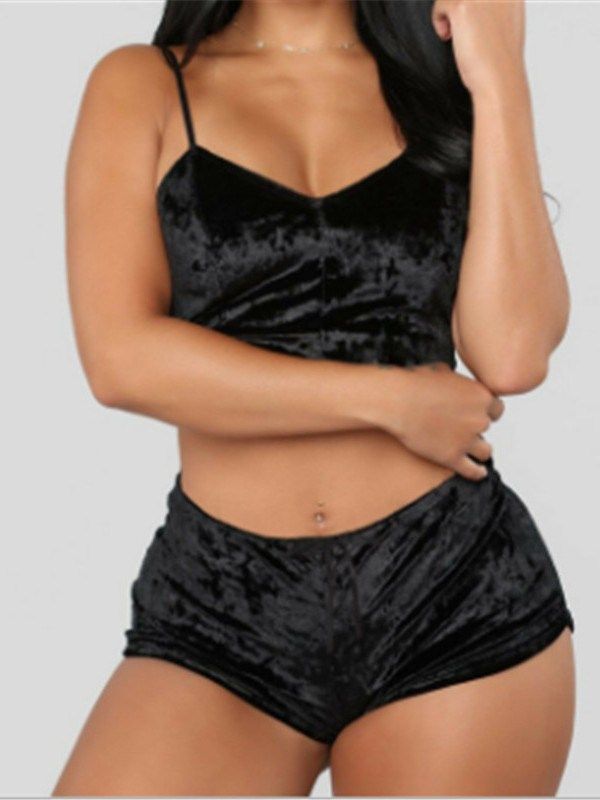 Spandex Sleep Top Dam Pyjamas Suit Pyjamas Set