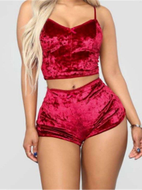 Spandex Sleep Top Dam Pyjamas Suit Pyjamas Set