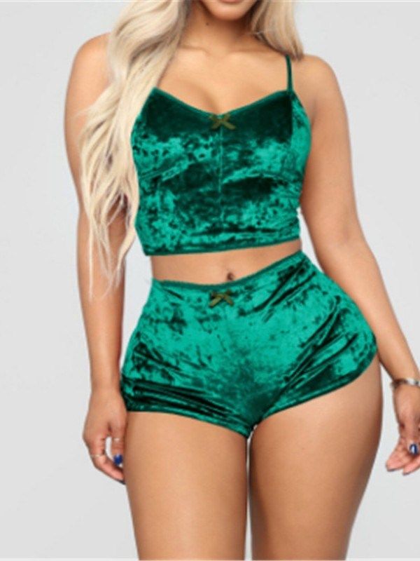 Spandex Sleep Top Dam Pyjamas Suit Pyjamas Set