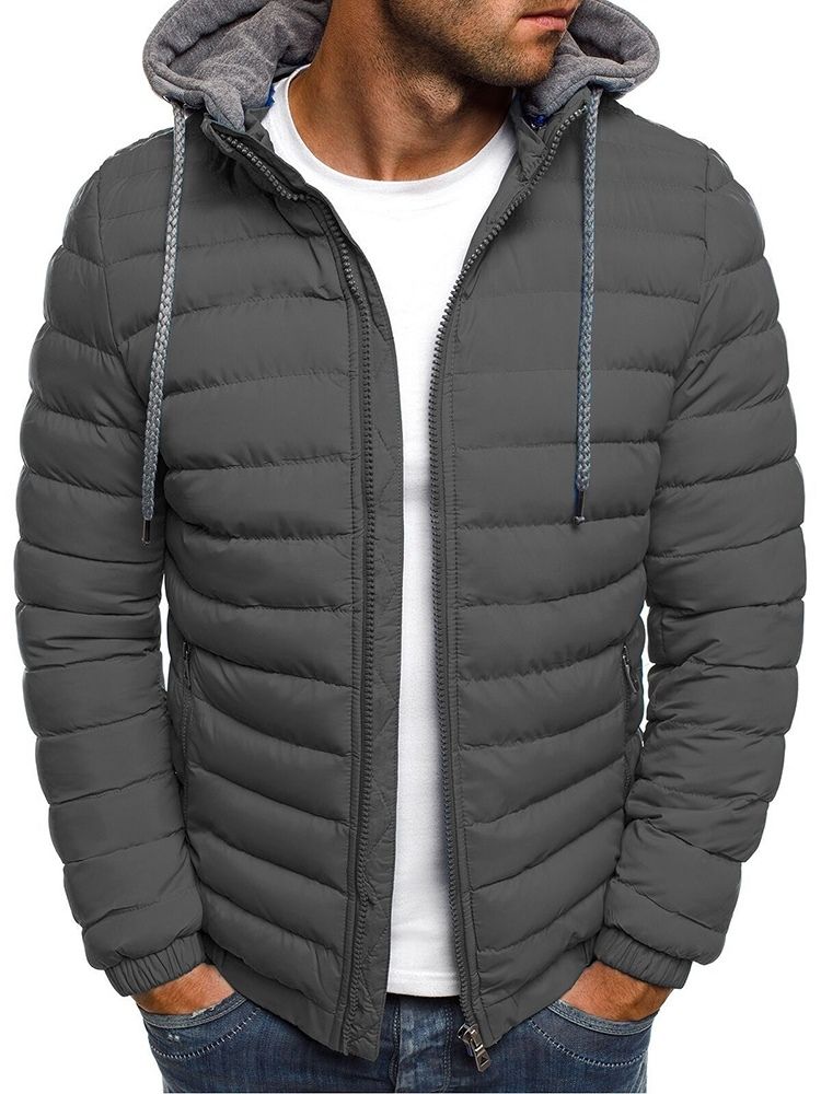 Dragkedja Standard Plain Zipper Sports Dunjacka
