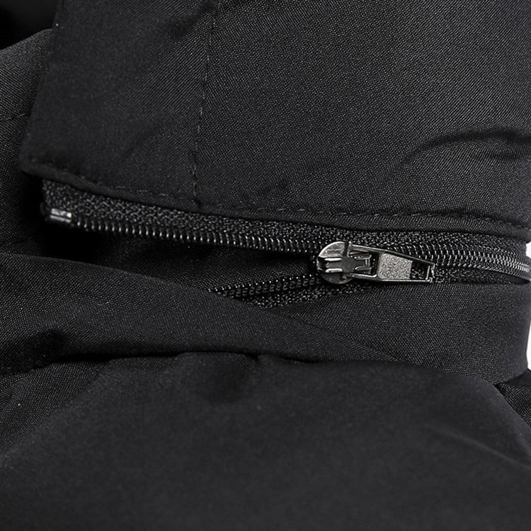 Dubbla Lager Tjock Färgblock Europeisk Dragkedja Väst