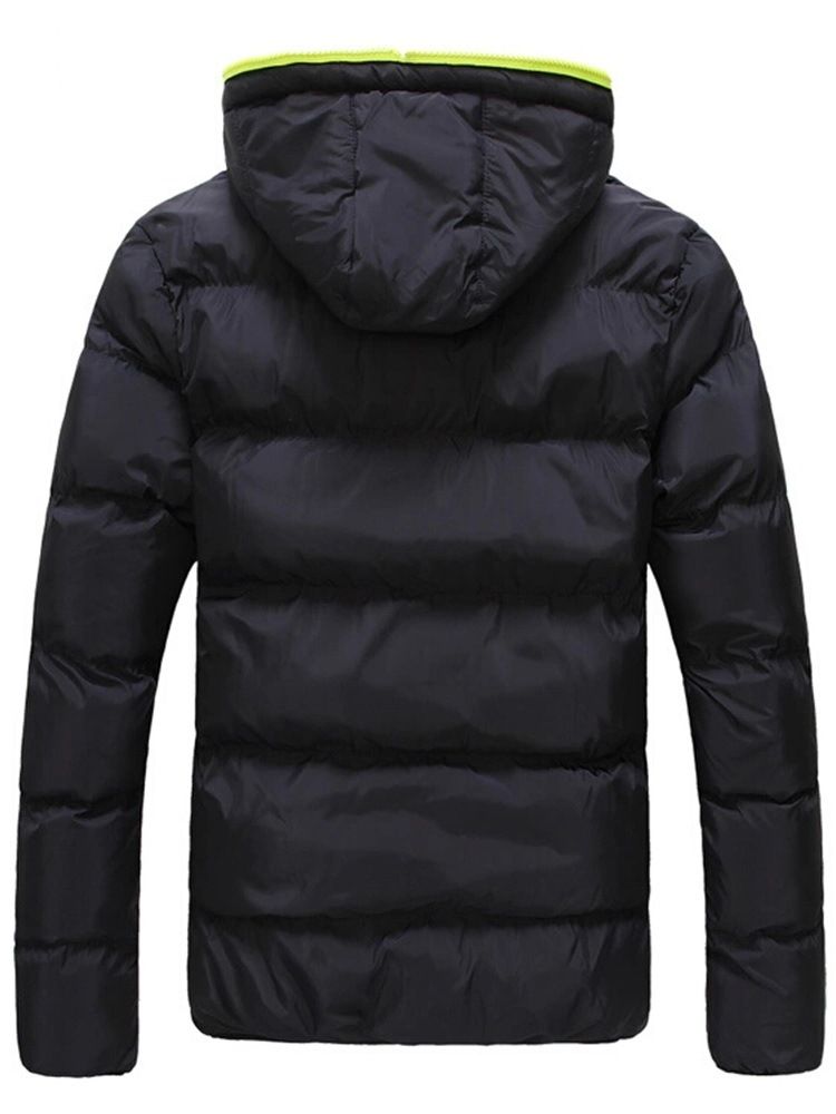 Hooded Standard Casual Dragkedja Dunjacka