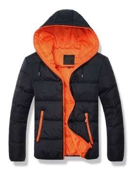 Hooded Standard Casual Dragkedja Dunjacka
