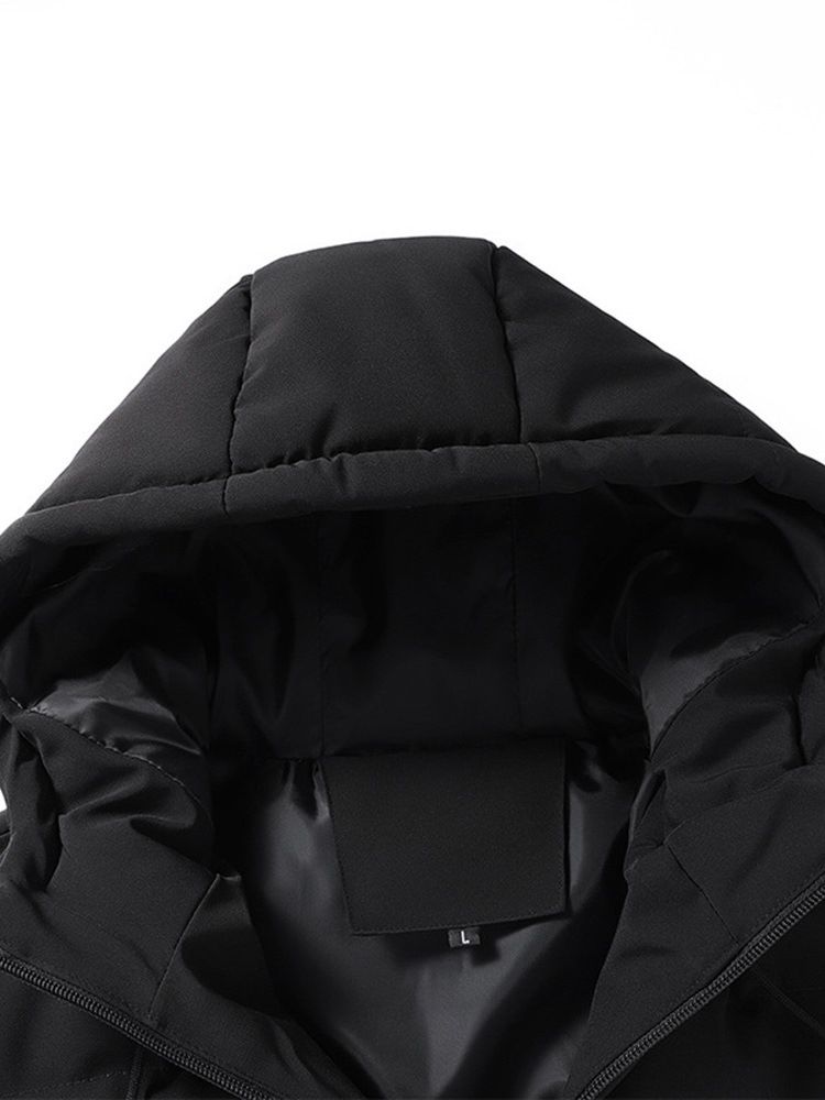 Hooded Standard Zipper Zipper Casual Dunjacka