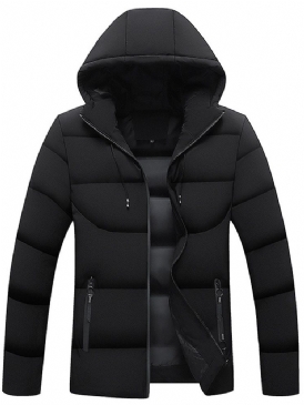 Hooded Standard Zipper Zipper Casual Dunjacka