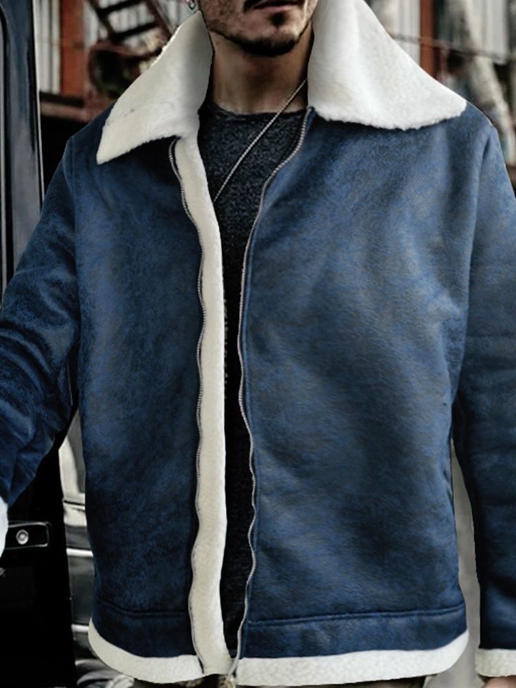 Lapel Standard European Zipper Down Jacket