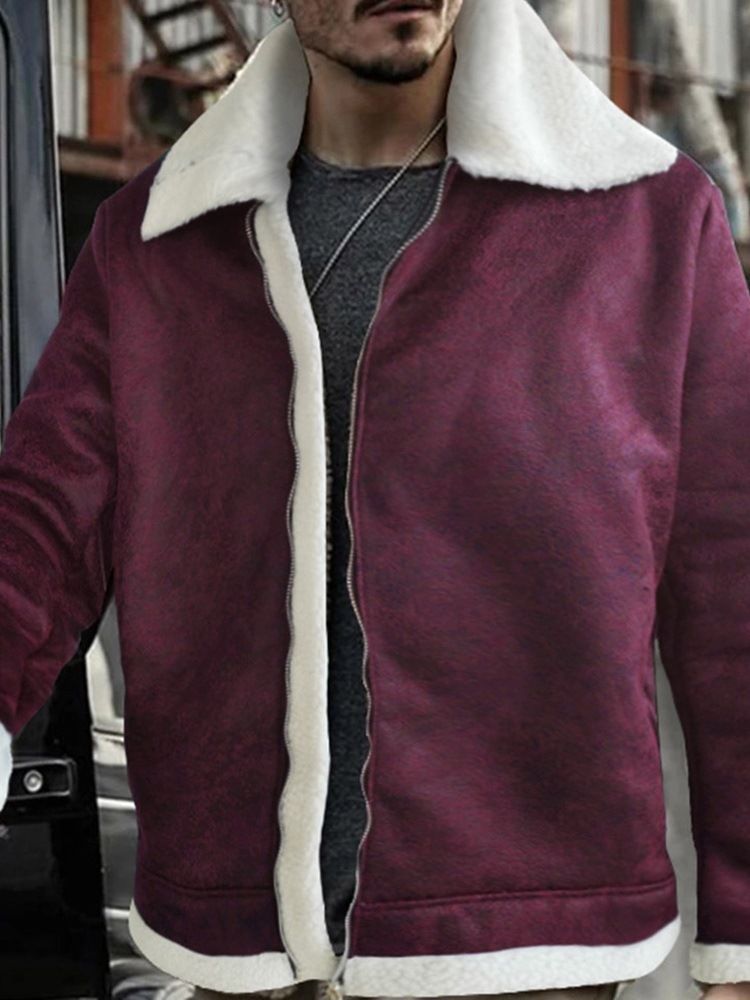 Lapel Standard European Zipper Down Jacket