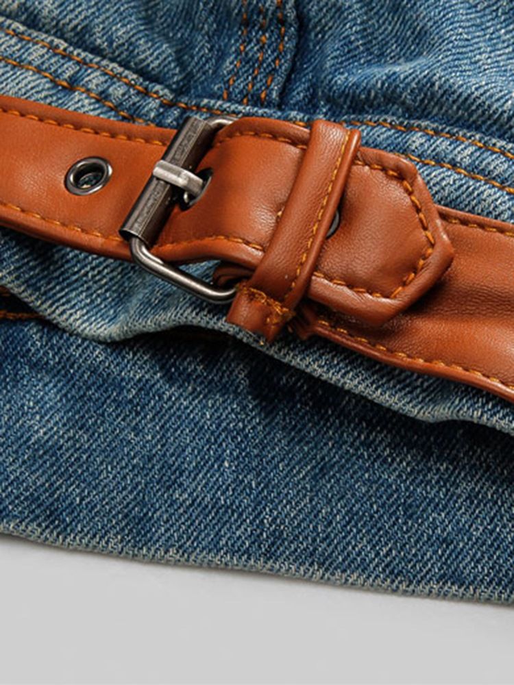 Lapel Tjock Slim Enkelknäppt Herrjacka