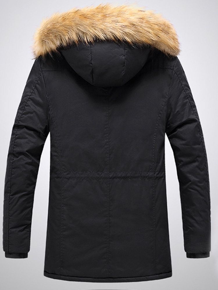 Mellanlängd Pocket Color Block European Dunjacka