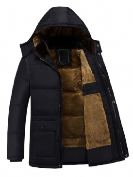 Plain Pocket Standard Zipper Casual Dunjacka